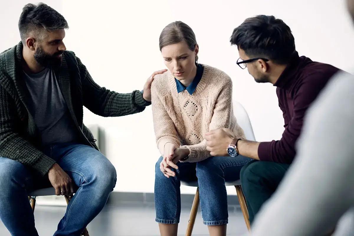 Addiction counseling session as part of 12-Step Rehab